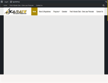 Tablet Screenshot of karatewestaustralia.com
